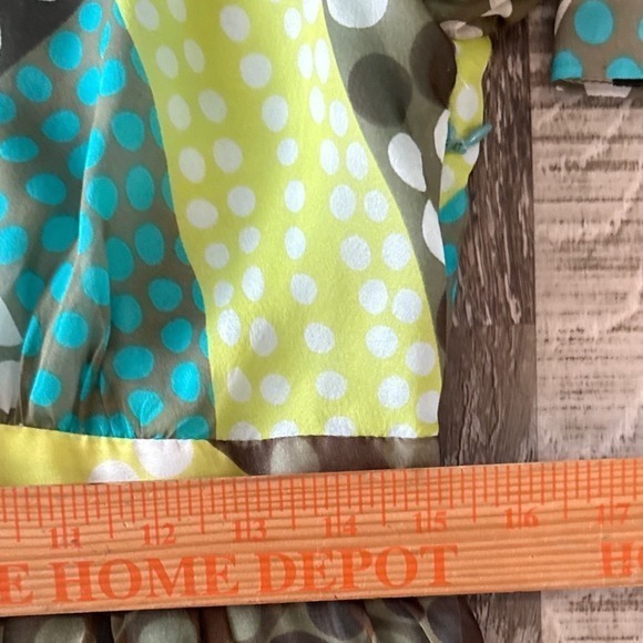 Milly Womens Y2K Mini Dress Retro 60's Style Geometric Polka Dot Mod 100% Silk 8 - Picture 7 of 11